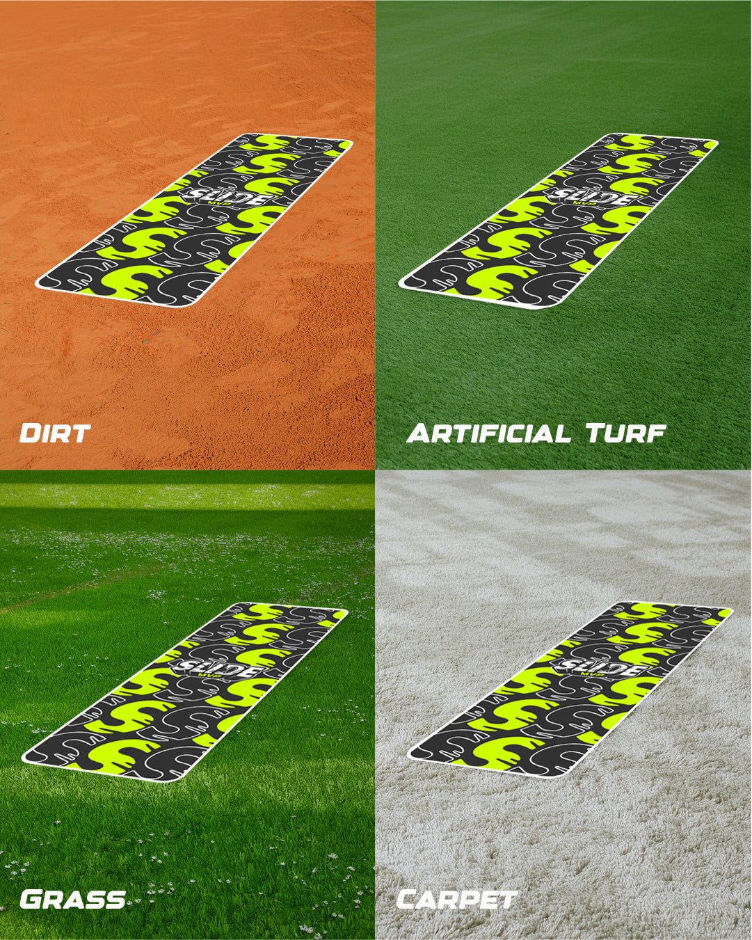 Neon Surge Series - Sliding Mat for Baseball & Softball