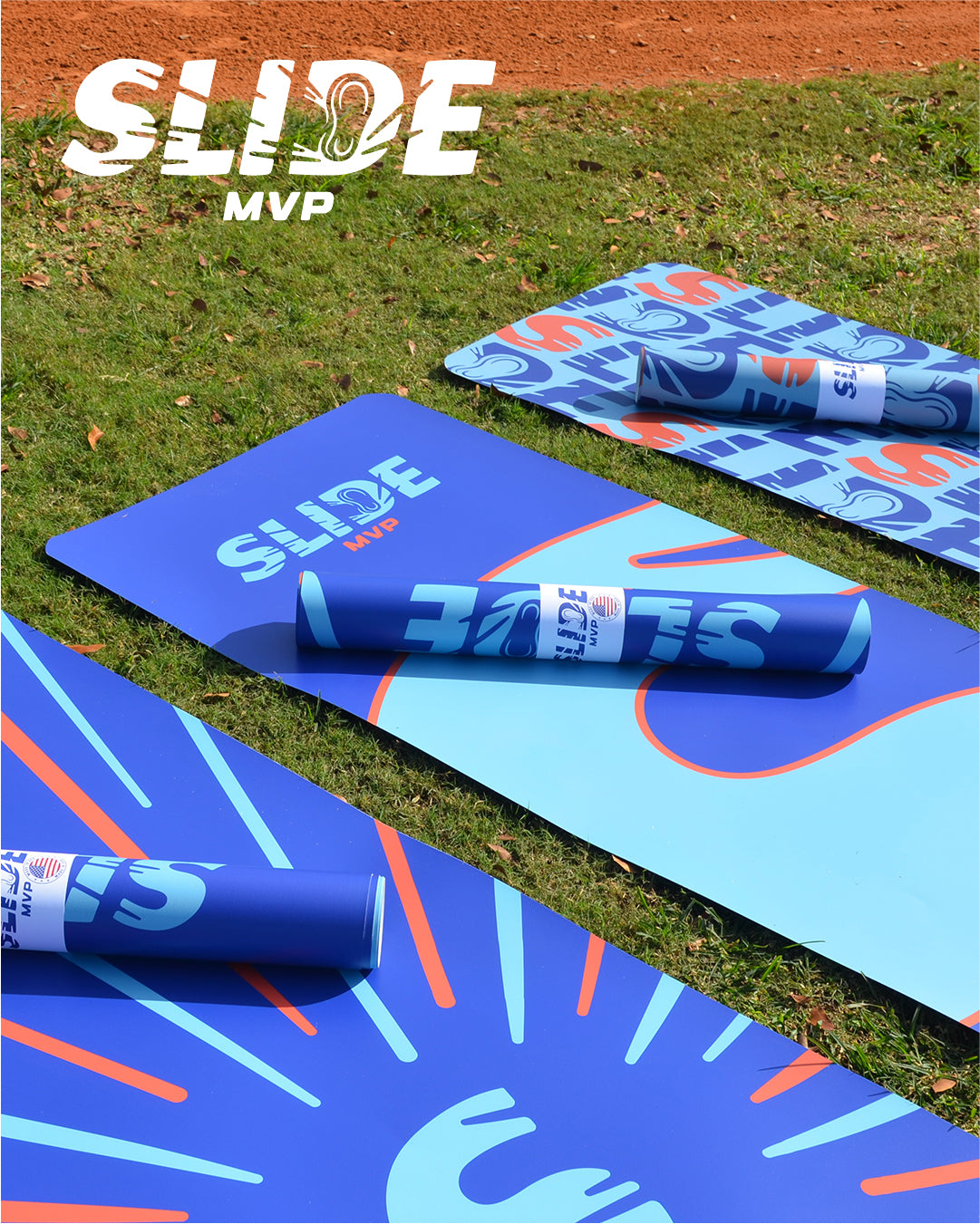 SlideMVP sliding mat giving baseball and softball players a competitive edge in sliding.