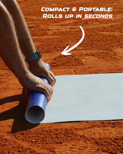 SlideMVP sliding mat used in youth baseball for safe and consistent slide practice.